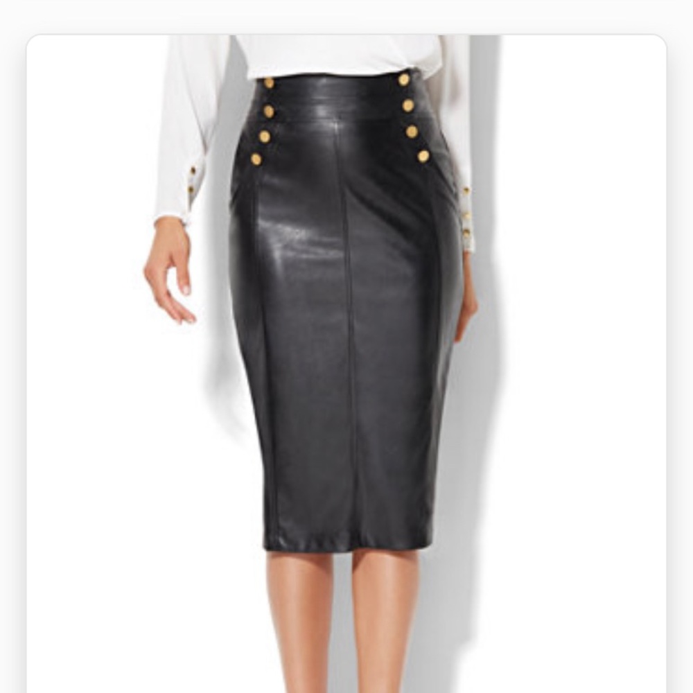 Sexy NY&CO Black Pencil Skirt sz Large
